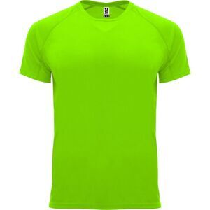 Roly Mens Bahrain Short-Sleeved Sports T-Shirt / Fluorescent Green